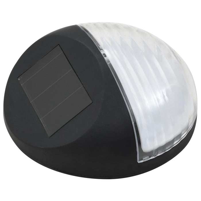 Lămpi solare de exterior cu LED-uri, 12 buc., negru, rotund - WALTI WALTI