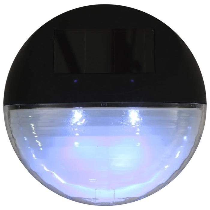 Lămpi solare de exterior cu LED-uri, 12 buc., negru, rotund - WALTI WALTI