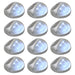 Lămpi solare de exterior cu LED-uri, 12 buc., argintiu, rotund - WALTI WALTI