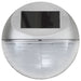 Lămpi solare de exterior cu LED-uri, 12 buc., argintiu, rotund - WALTI WALTI