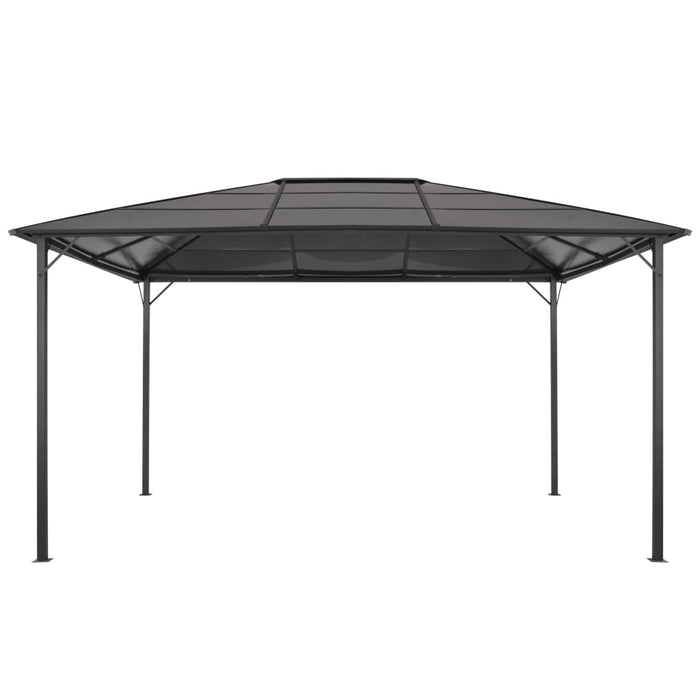 Pavilion cu acoperiș, negru, 4 x 3 x 2,6 m, aluminiu - WALTI WALTI
