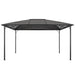 Pavilion cu acoperiș, negru, 4 x 3 x 2,6 m, aluminiu - WALTI WALTI