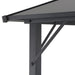 Pavilion cu acoperiș, negru, 4 x 3 x 2,6 m, aluminiu - WALTI WALTI