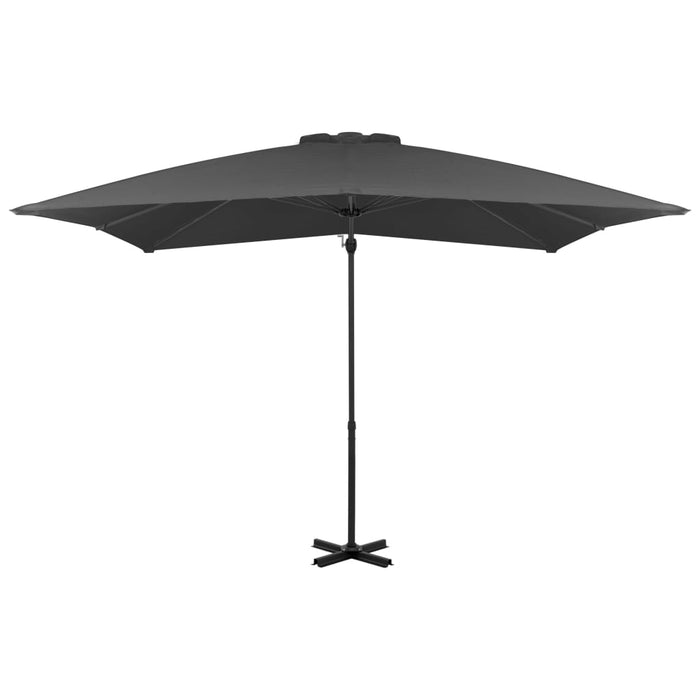 Umbrelă suspendată cu stâlp din aluminiu, antracit, 250x250 cm - WALTI WALTI