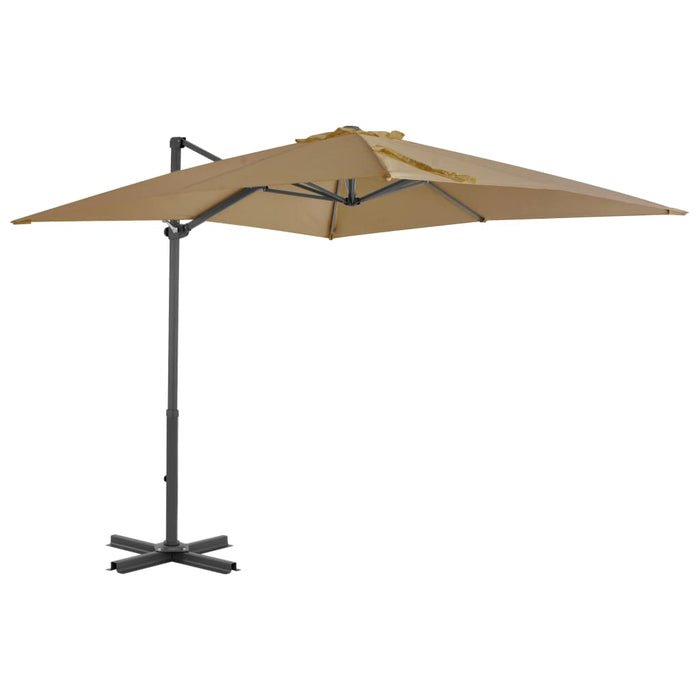 Umbrelă în consolă de grădină, stâlp aluminiu, taupe 250x250 cm - WALTI WALTI