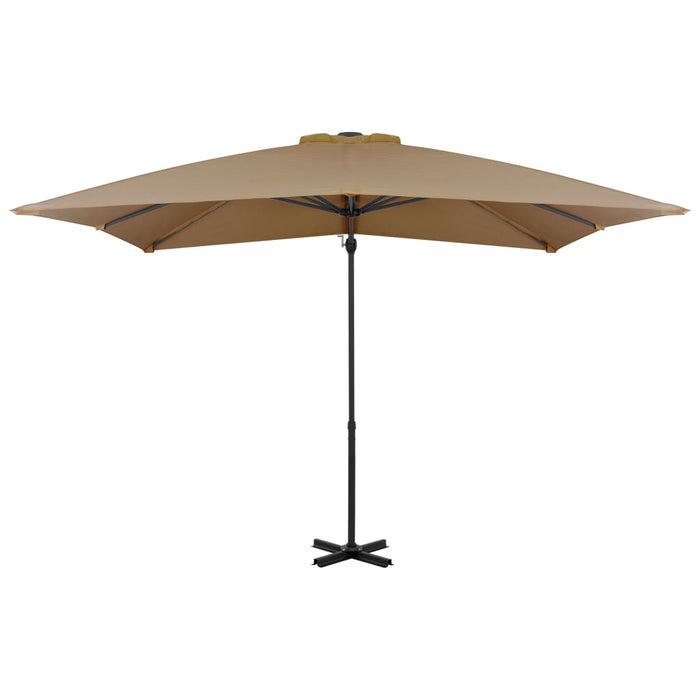 Umbrelă în consolă de grădină, stâlp aluminiu, taupe 250x250 cm - WALTI WALTI