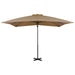Umbrelă în consolă de grădină, stâlp aluminiu, taupe 250x250 cm - WALTI WALTI