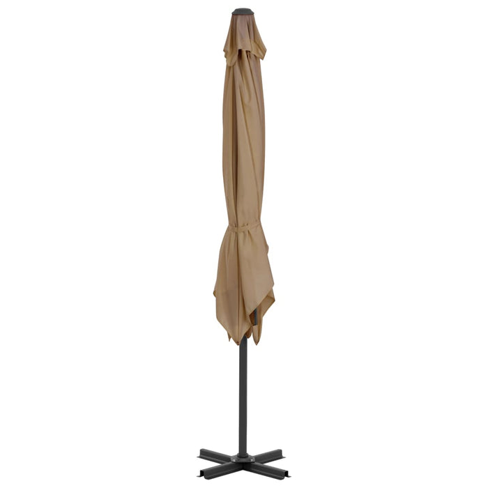Umbrelă în consolă de grădină, stâlp aluminiu, taupe 250x250 cm - WALTI WALTI
