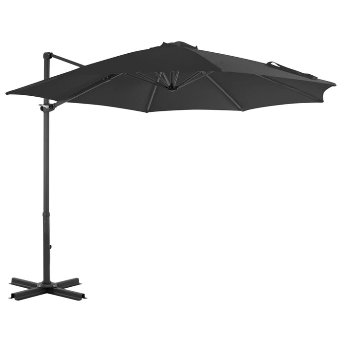 Umbrelă în consolă cu stâlp din aluminiu, antracit, 300 cm - WALTI WALTI