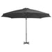 Umbrelă în consolă cu stâlp din aluminiu, antracit, 300 cm - WALTI WALTI
