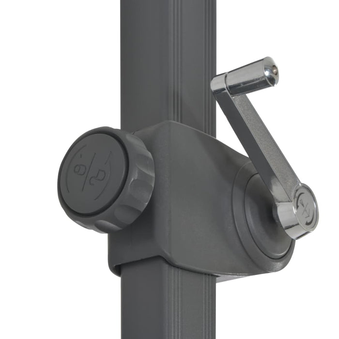 Umbrelă în consolă cu stâlp din aluminiu, antracit, 300 cm - WALTI WALTI