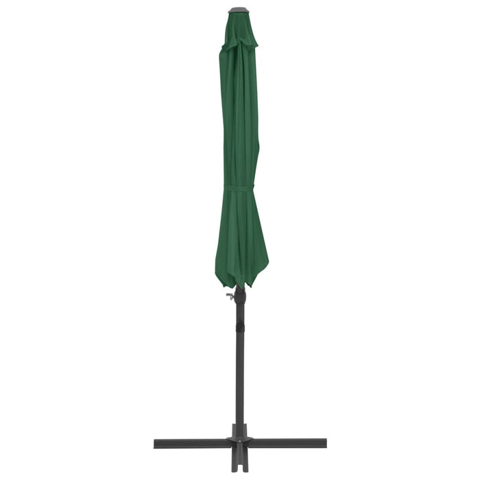 Umbrelă suspendată cu stâlp din oțel, verde, 300 cm - WALTI WALTI