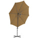 Umbrelă consolă de grădină, stâlp din oțel, taupe, 300 cm - WALTI WALTI
