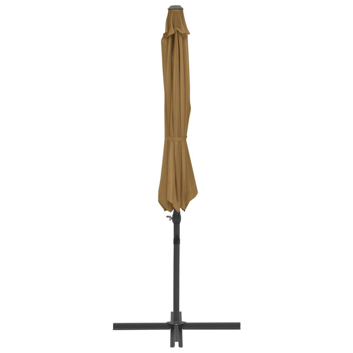 Umbrelă consolă de grădină, stâlp din oțel, taupe, 300 cm - WALTI WALTI