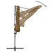 Umbrelă consolă de grădină, stâlp din oțel, taupe, 300 cm - WALTI WALTI
