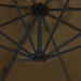 Umbrelă consolă de grădină, stâlp din oțel, taupe, 300 cm - WALTI WALTI