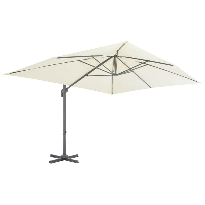 Umbrelă de grădină în consolă cu stâlp din aluminiu 400x300 cm, culoare nisip - WALTI WALTI