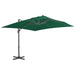 Umbrelă în consolă cu stâlp din aluminiu, verde, 300x300 cm - WALTI WALTI