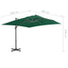 Umbrelă în consolă cu stâlp din aluminiu, verde, 300x300 cm - WALTI WALTI