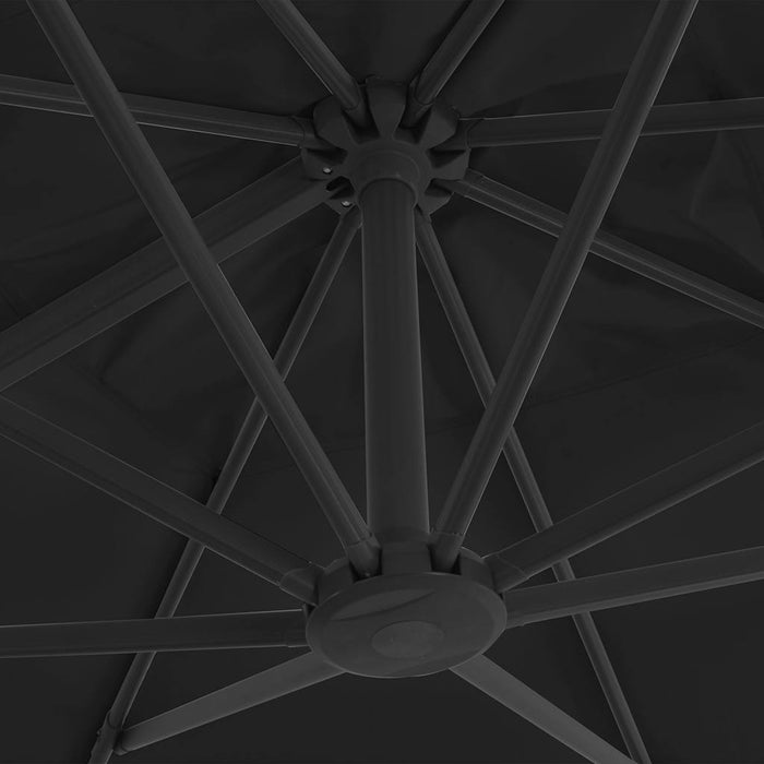 Umbrelă în consolă cu stâlp din aluminiu, 300x300 cm, antracit - WALTI WALTI