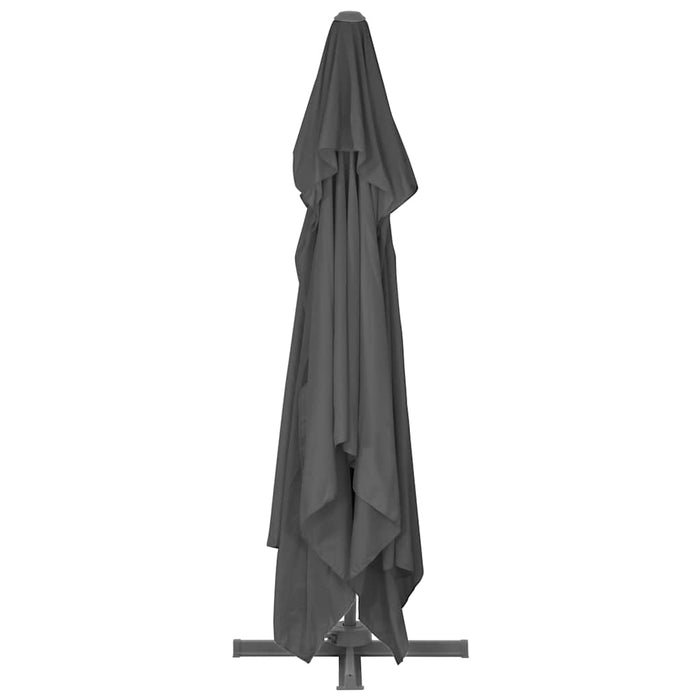 Umbrelă de grădină cu consolă și stâlp din aluminiu, antracit, 400x300 cm WALTI