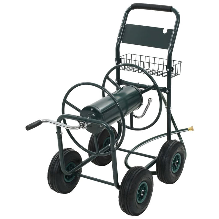 Cărucior pentru furtun de grădină cu racord 1/2", 75 m, oțel - WALTI WALTI