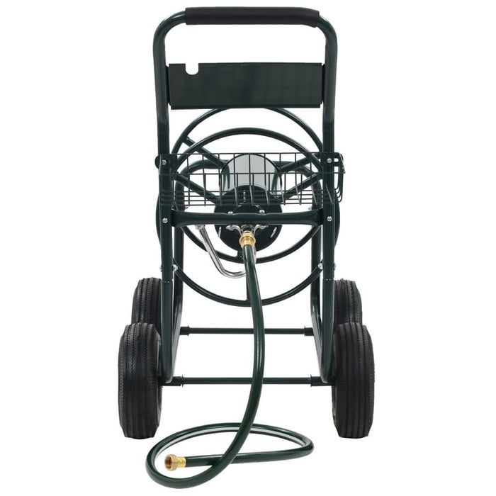 Cărucior pentru furtun de grădină cu racord 1/2", 75 m, oțel - WALTI WALTI