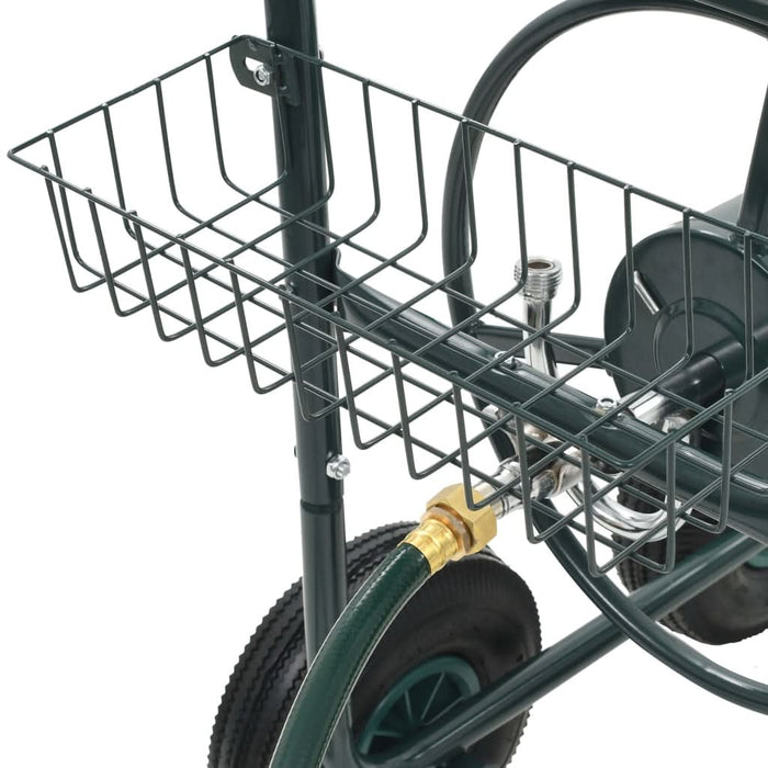 Cărucior pentru furtun de grădină cu racord 1/2", 75 m, oțel - WALTI WALTI