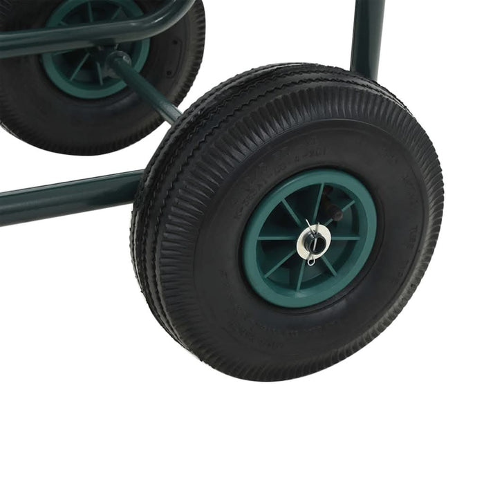 Cărucior pentru furtun de grădină cu racord 1/2", 75 m, oțel - WALTI WALTI