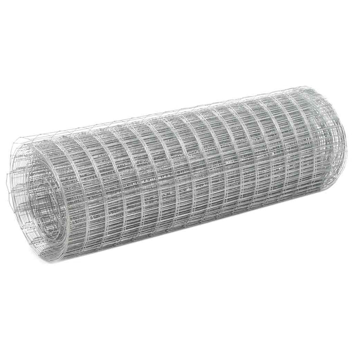 Plasă de sârmă găini, argintiu, 10 x 0,5 m, oțel galvanizat - WALTI WALTI