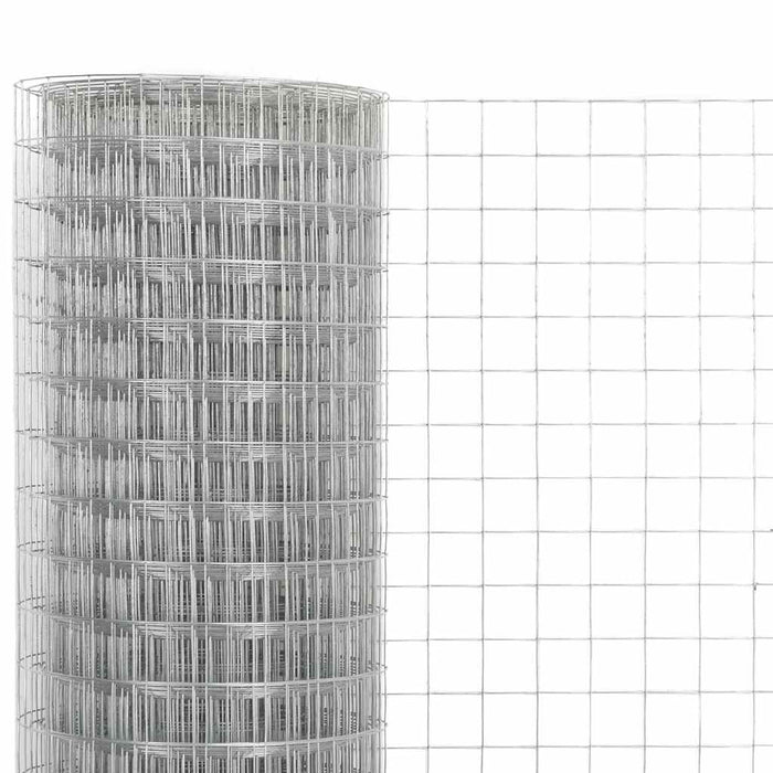 Plasă de sârmă găini, argintiu, 10 x 0,5 m, oțel galvanizat - WALTI WALTI