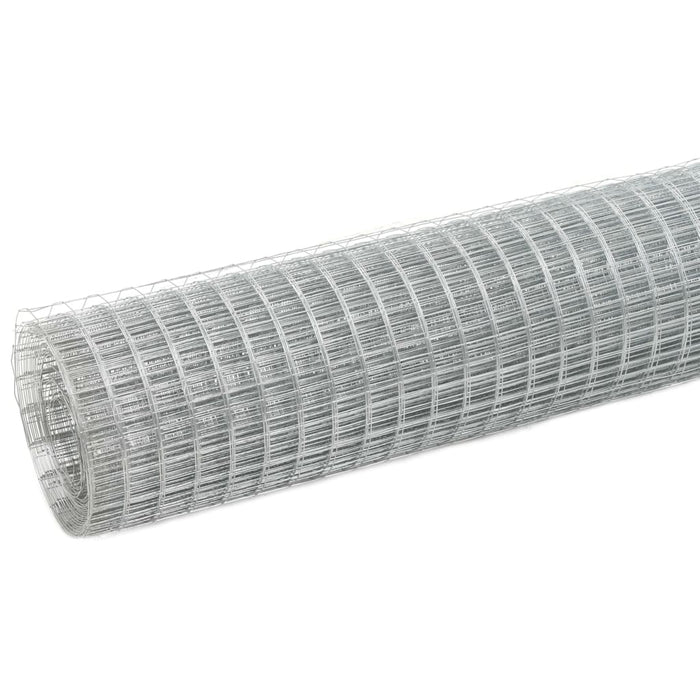 Plasă de sârmă găini, argintiu, 10 x 0,5 m, oțel galvanizat - WALTI WALTI