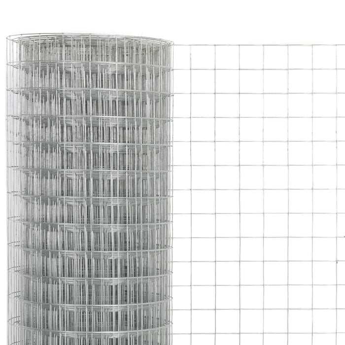 Plasă de sârmă găini, argintiu, 10 x 1,5 m, oțel galvanizat - WALTI WALTI