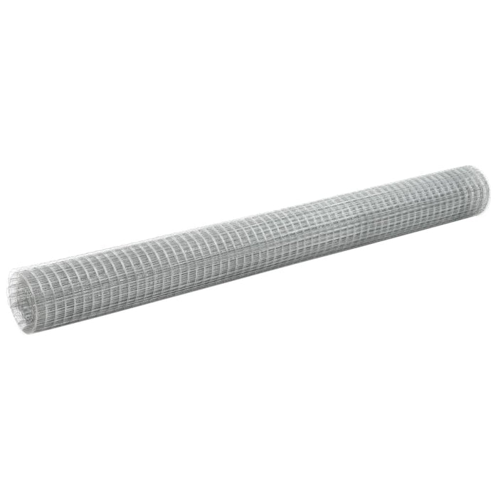 Plasă de sârmă găini, argintiu, 10 x 1,5 m, oțel galvanizat - WALTI WALTI