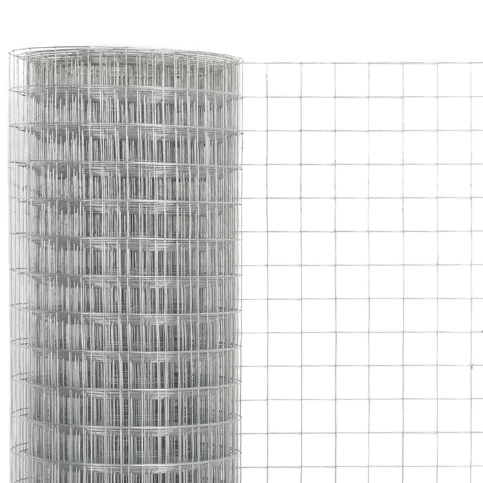 Plasă de sârmă găini, argintiu, 10 x 1,5 m, oțel galvanizat - WALTI WALTI