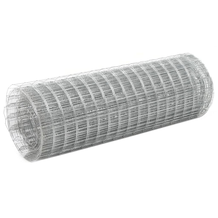 Plasă de sârmă găini, argintiu, 25 x 0,5 m, oțel galvanizat - WALTI WALTI