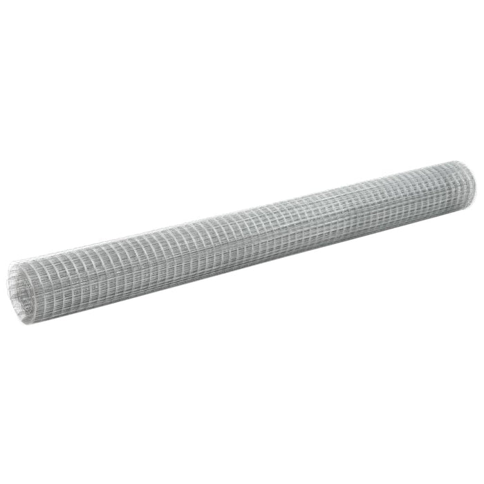Plasă de sârmă găini, argintiu, 25 x 1,5 m, oțel galvanizat - WALTI WALTI