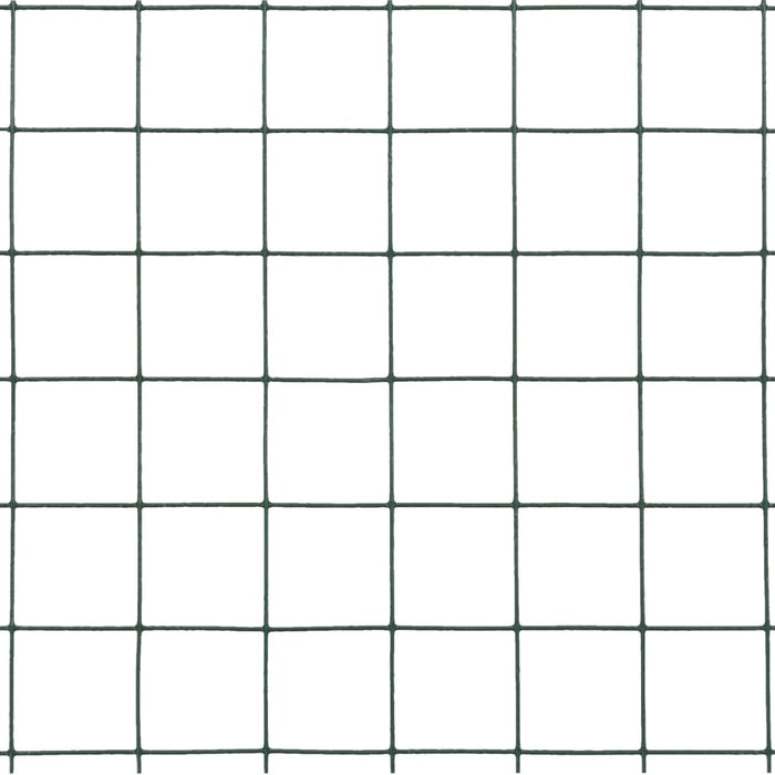 Plasă de sârmă găini, verde, 10 x 0,5 m, oțel cu înveliș PVC - WALTI WALTI