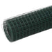 Plasă de sârmă găini, verde, 10 x 0,5 m, oțel cu înveliș PVC - WALTI WALTI
