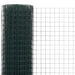 Plasă de sârmă găini, verde, 25 x 0,5 m, oțel cu înveliș PVC - WALTI WALTI
