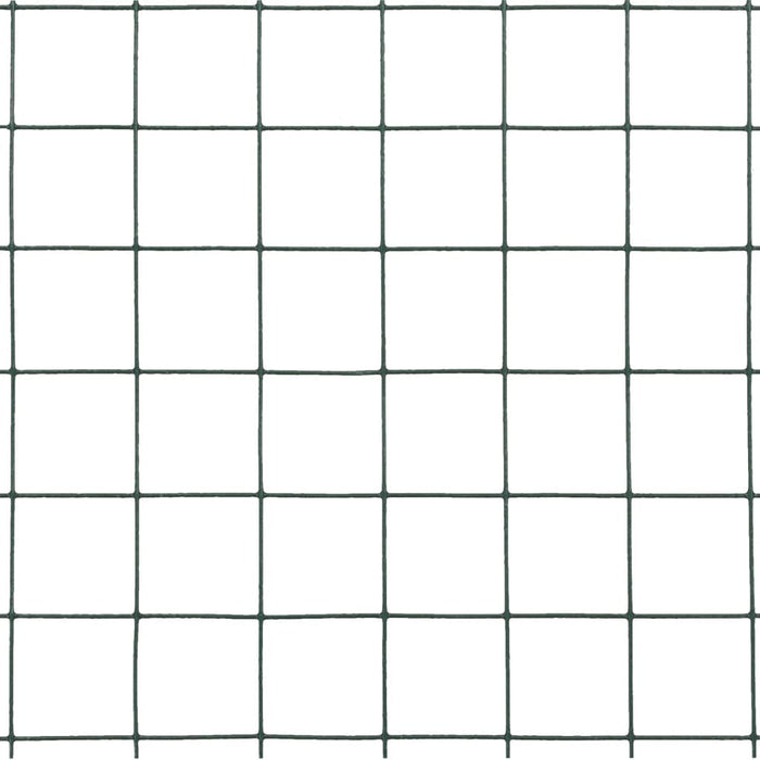 Plasă de sârmă găini, verde, 25 x 0,5 m, oțel cu înveliș PVC - WALTI WALTI