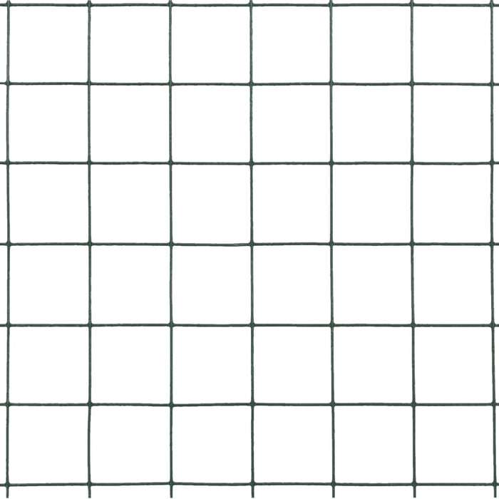 Plasă de sârmă găini, verde, 25 x 1,5 m, oțel cu înveliș PVC - WALTI WALTI