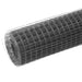 Plasă de sârmă găini, gri, 10 x 1 m, oțel cu înveliș PVC - WALTI WALTI