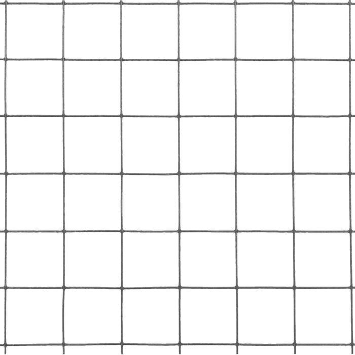 Plasă de sârmă găini, gri, 25 x 0,5 m, oțel cu înveliș PVC - WALTI WALTI