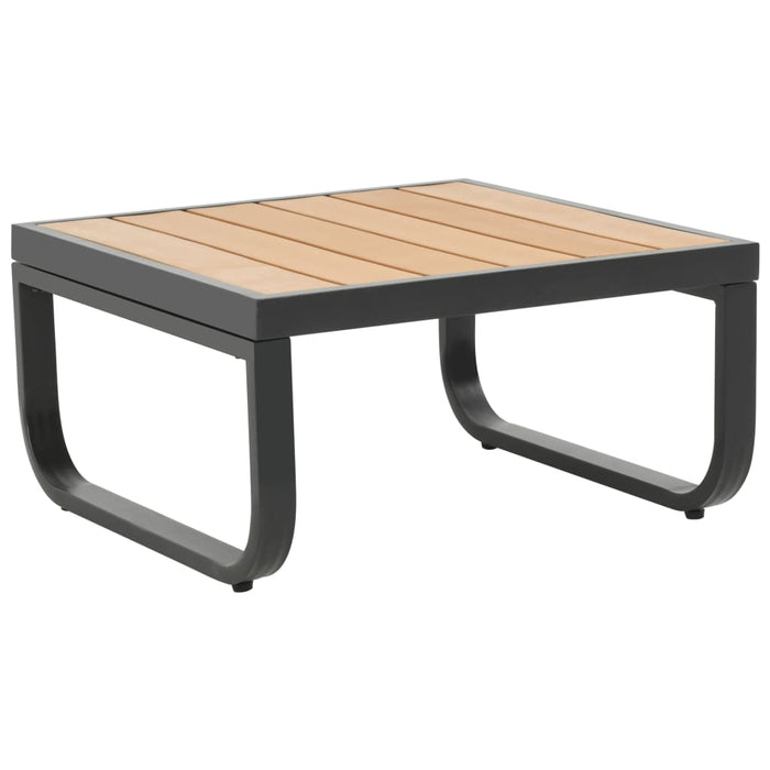 Set canapea de grădină colțar cu perne, 2 piese, aluminiu, WPC - WALTI WALTI