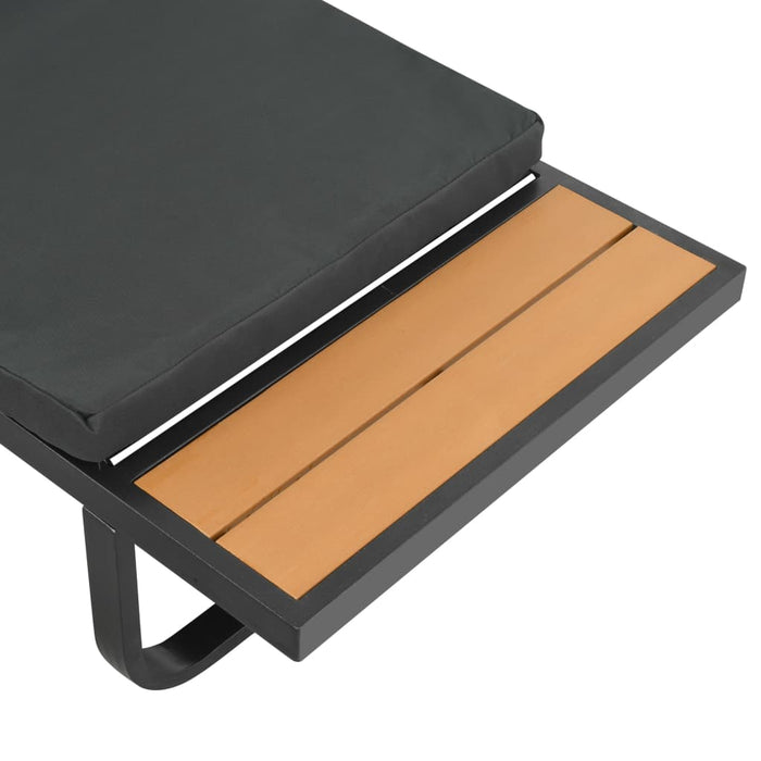 Set canapea de grădină colțar cu perne, 2 piese, aluminiu, WPC - WALTI WALTI