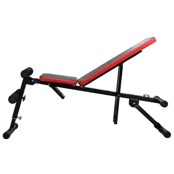 Bancă reglabilă pentru abdomene cu set haltere/gantere 60,5 kg WALTI