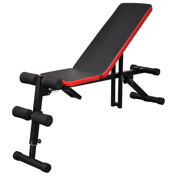 Bancă reglabilă pentru abdomene cu set haltere/gantere 60,5 kg WALTI