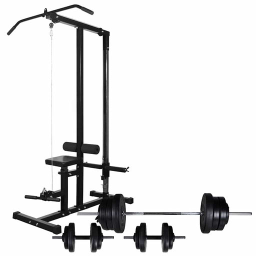 Turn de forță cu set de haltere și gantere 60,5 kg - WALTI WALTI