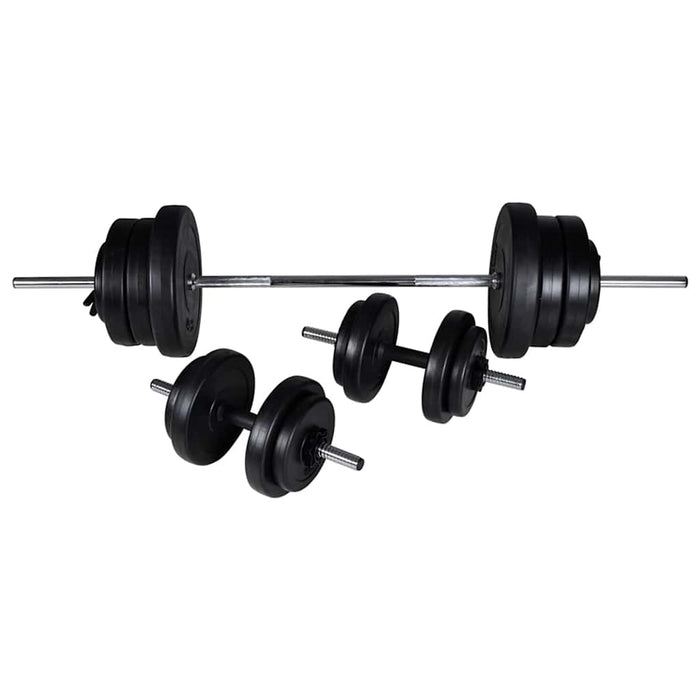Turn de forță montat pe perete, set haltere și gantere 60,5 kg WALTI